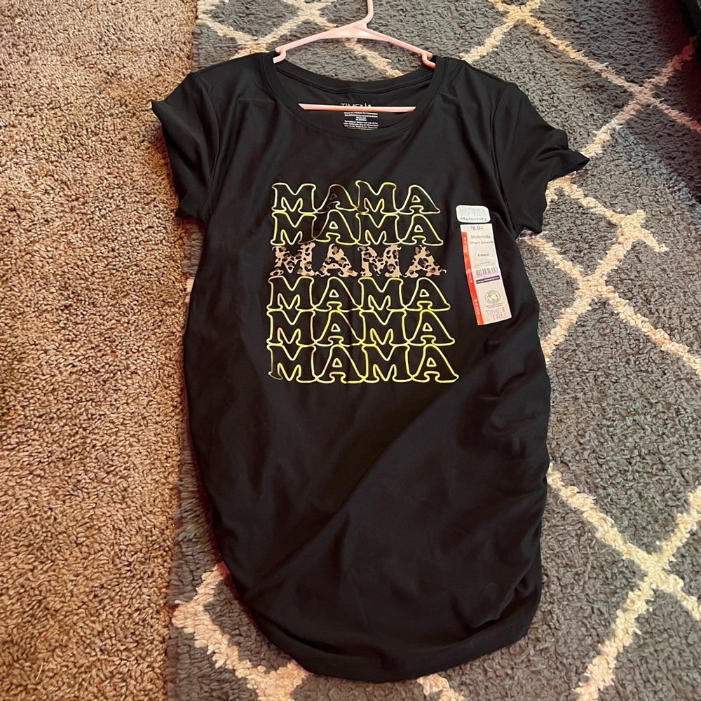 fitted maternity shirt